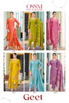 Geet By Ossm Roman Silk Online Kurti With Bottom Dupatta Wholesale